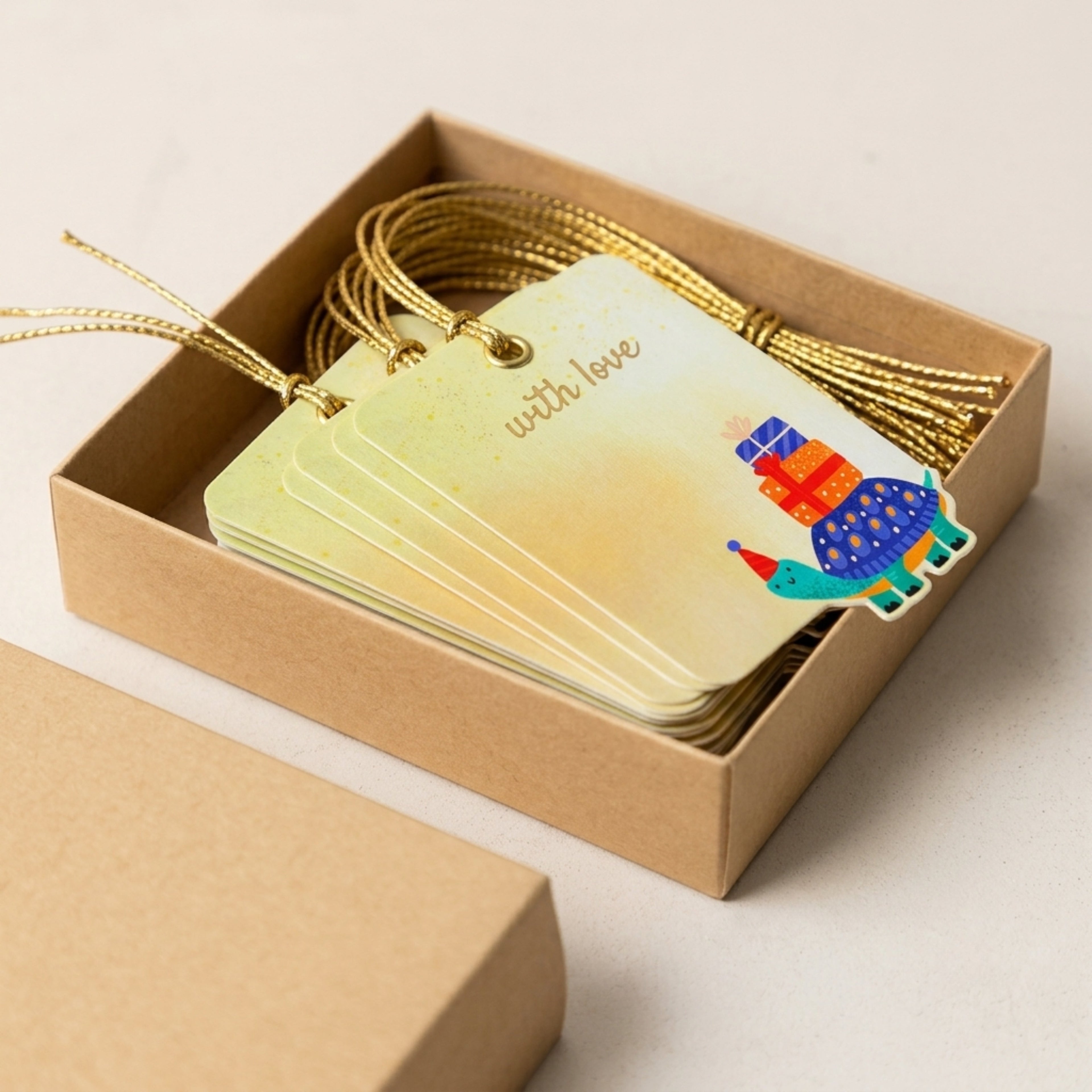 Party Animals childrens gift tags for a kids birthday party