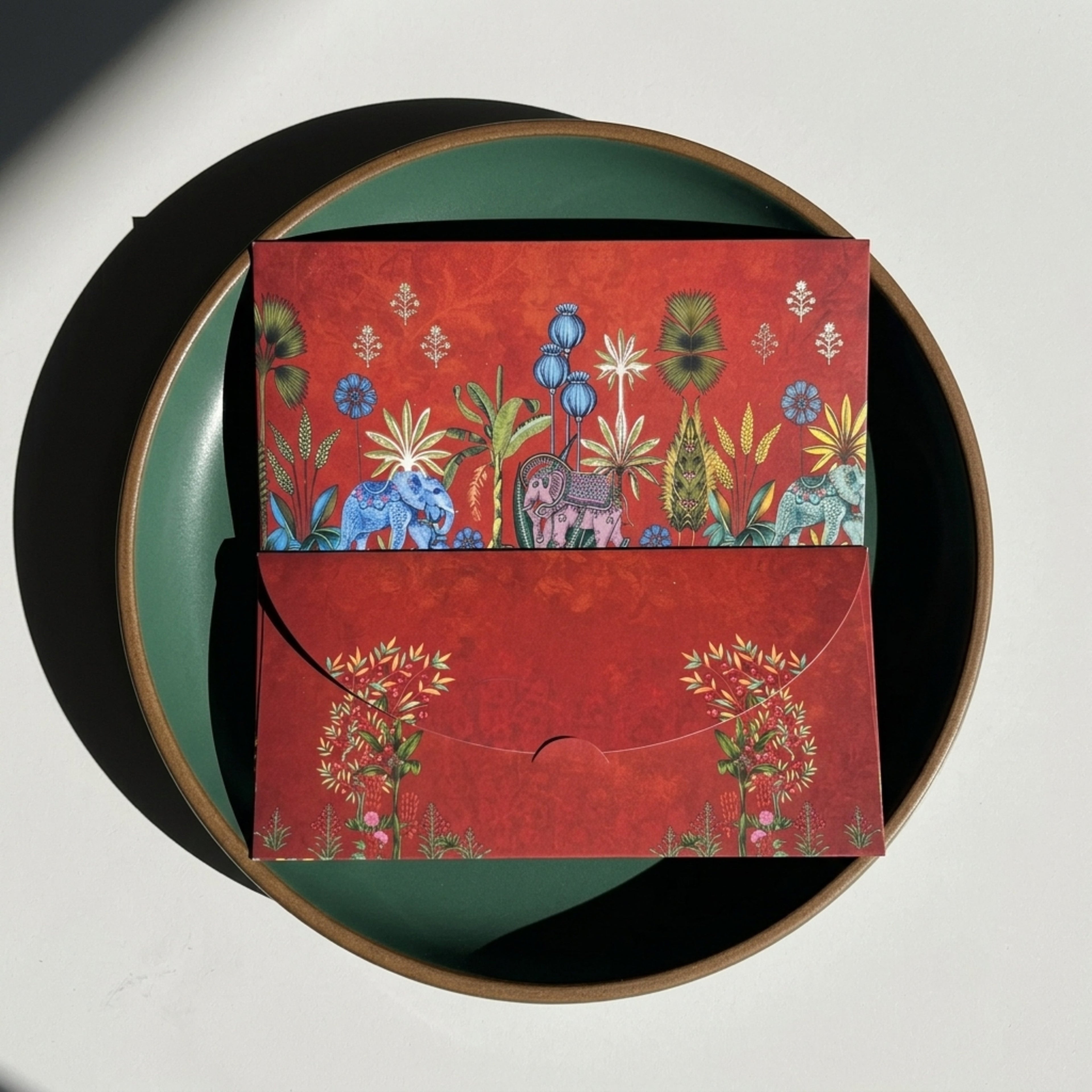 Sunset Bloom money envelope for Raksha Bandhan shagun