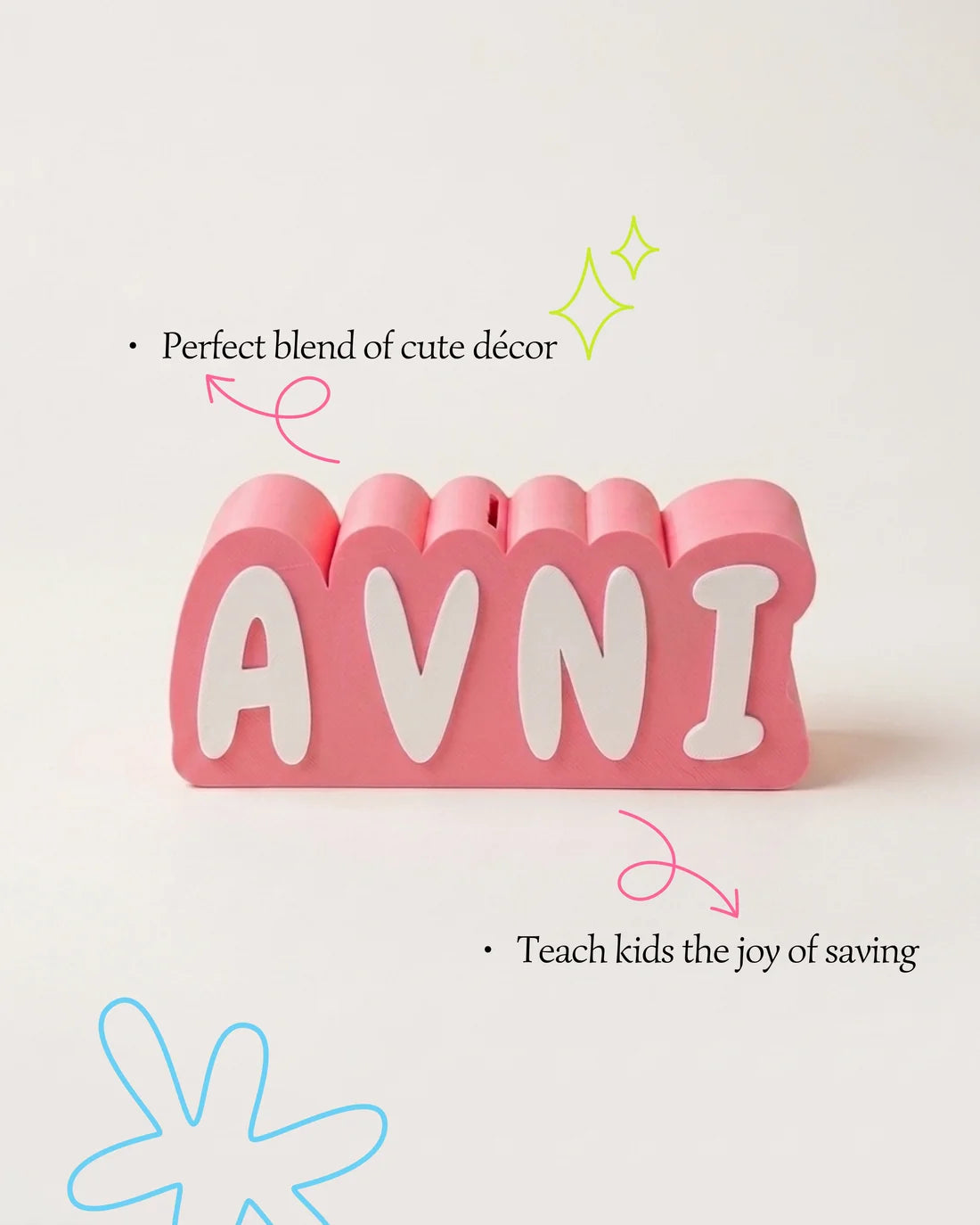 Personalised 3D Printed Piggy Bank