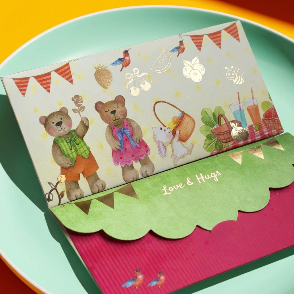 Teddy Picnic Envelope