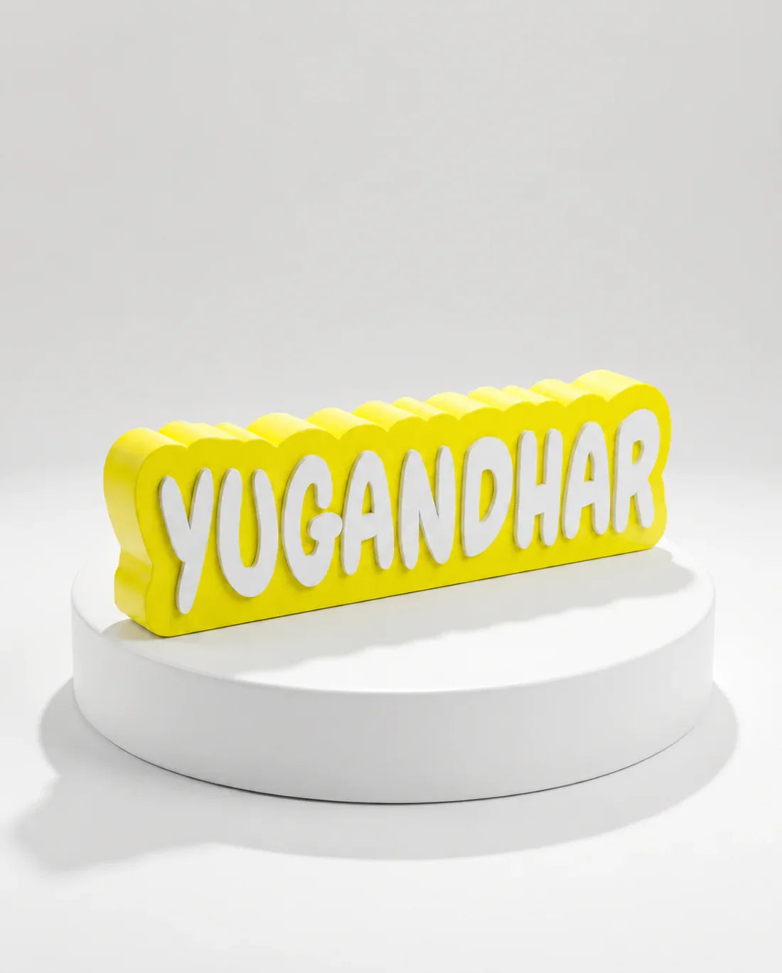White on Fluorescent Yellow