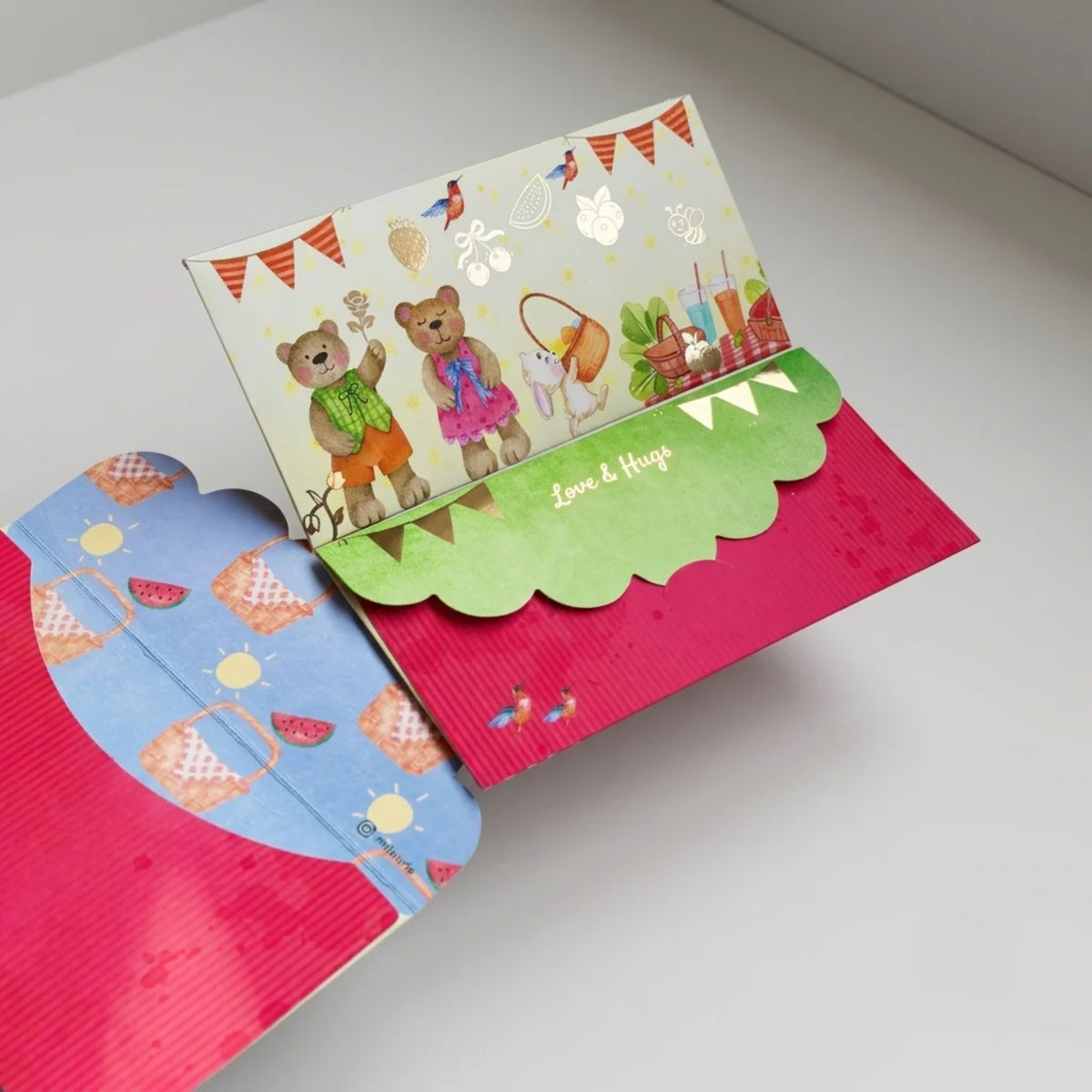 Teddy Picnic Envelope