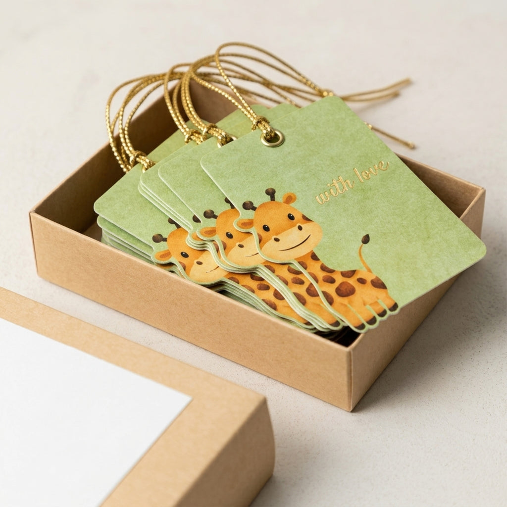 Animals on Train Gift Tag Set