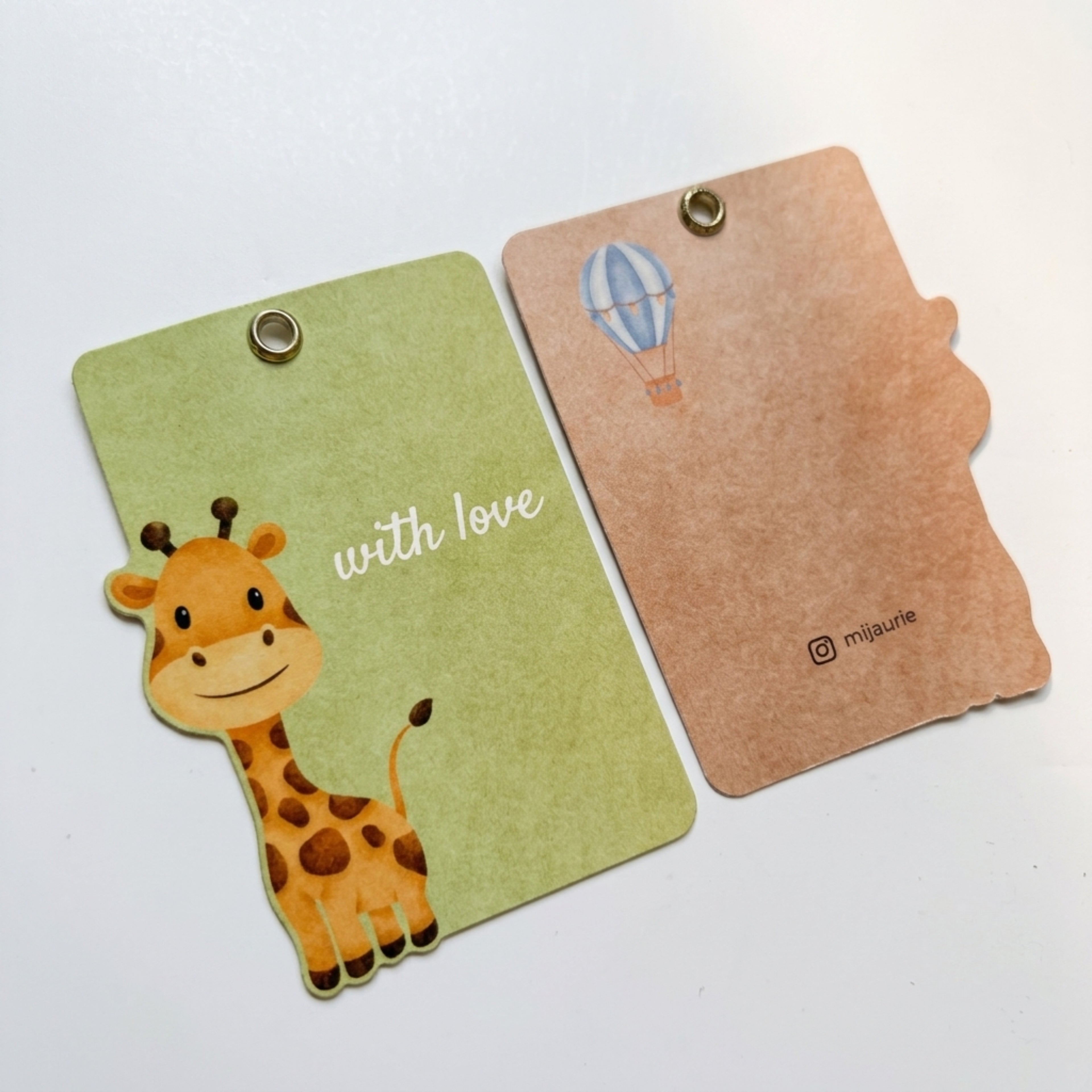Animals on Train Gift Tag Set
