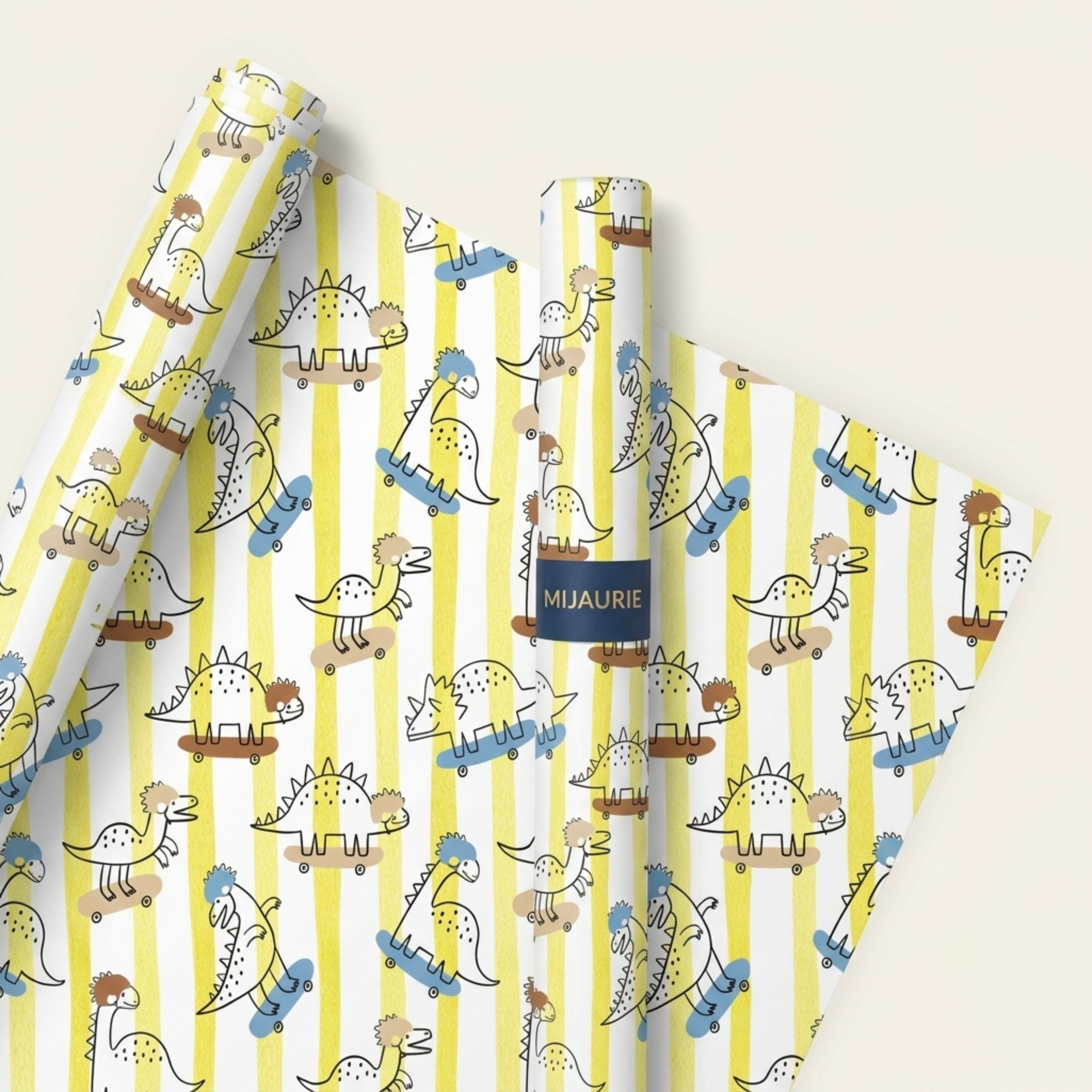 Dino Stripes Wrapping Sheet