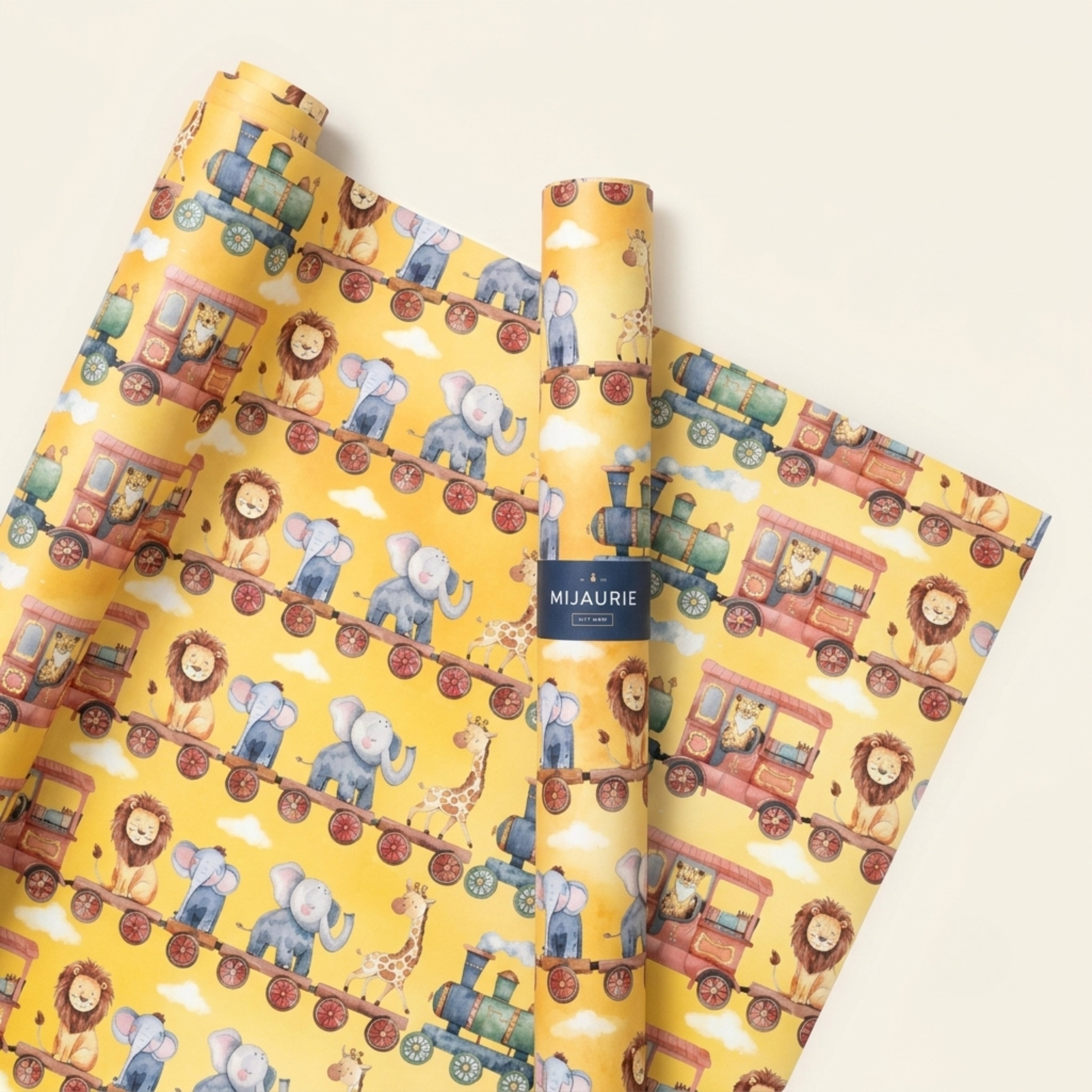 Animals on Train Wrapping sheet