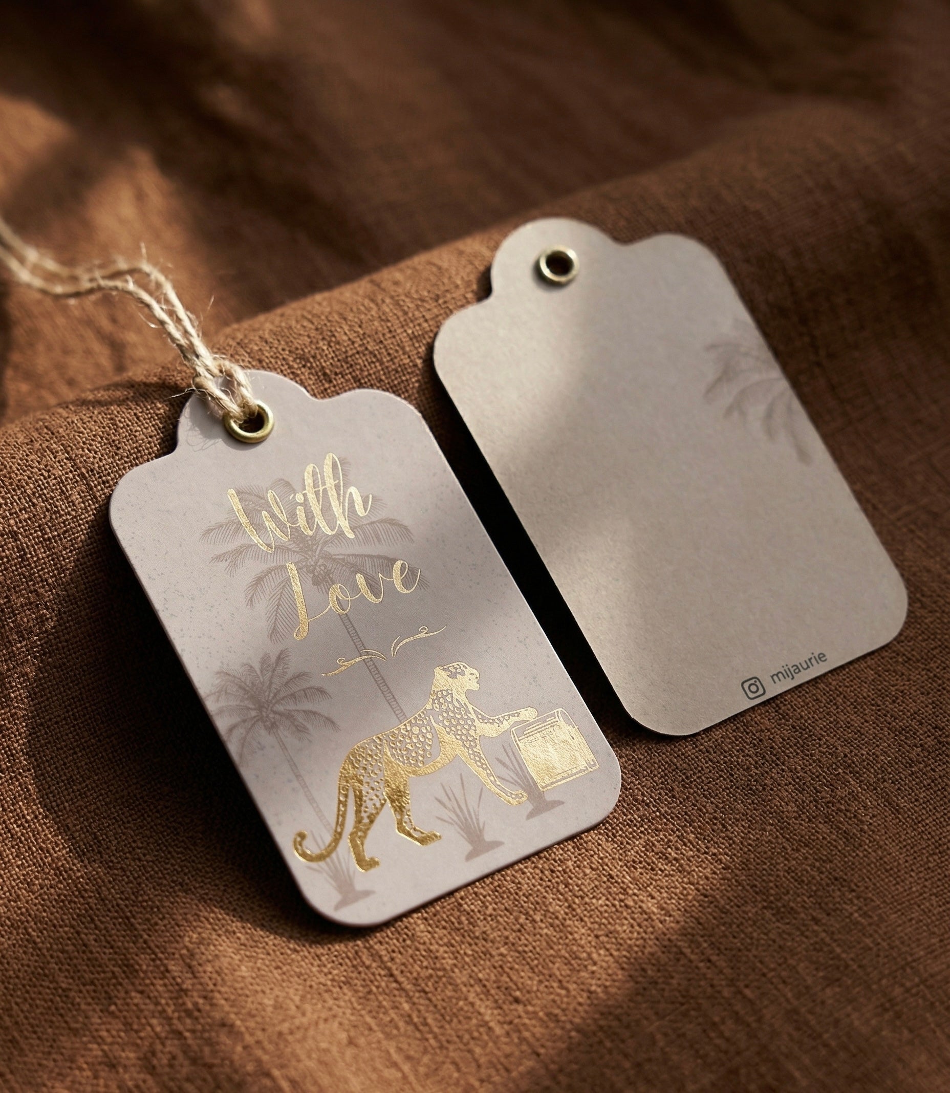 Leopard Vacay Gift Tag