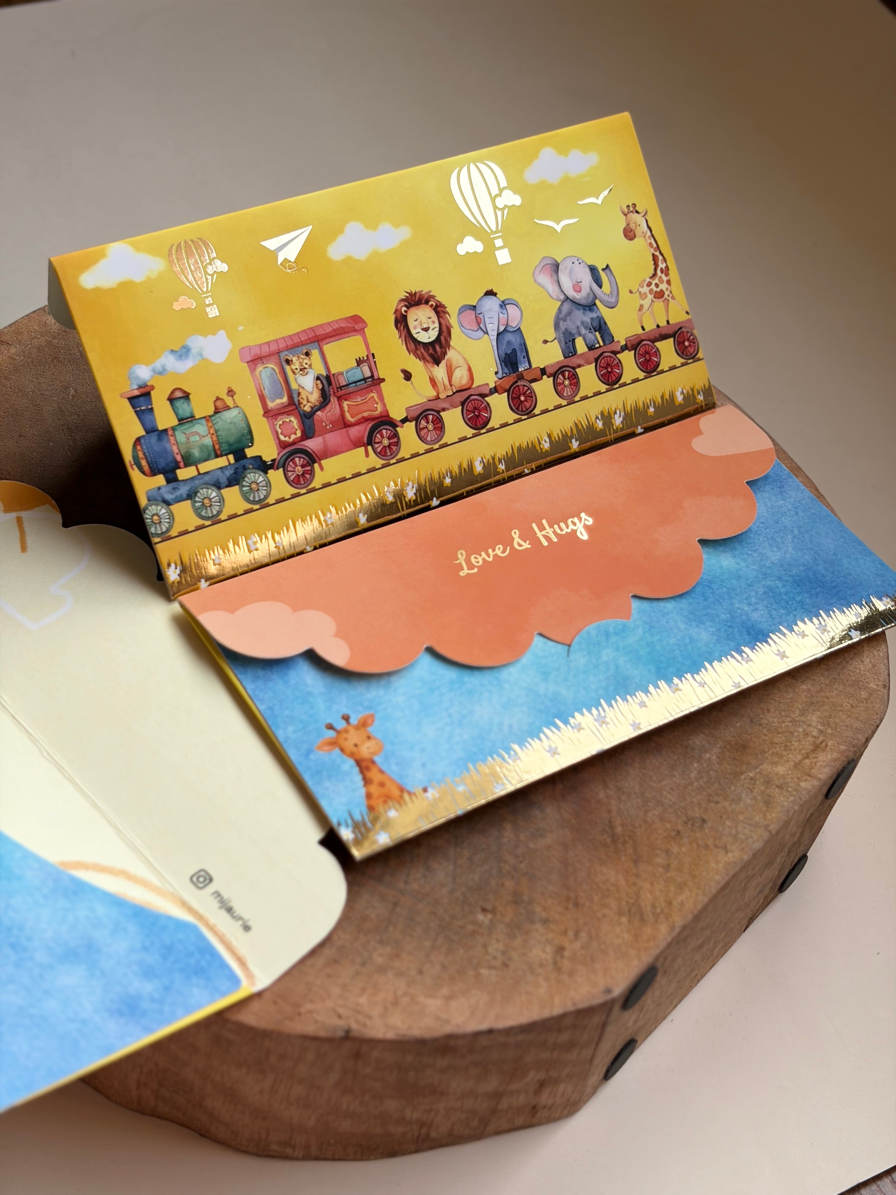 Animals on Train Envelope