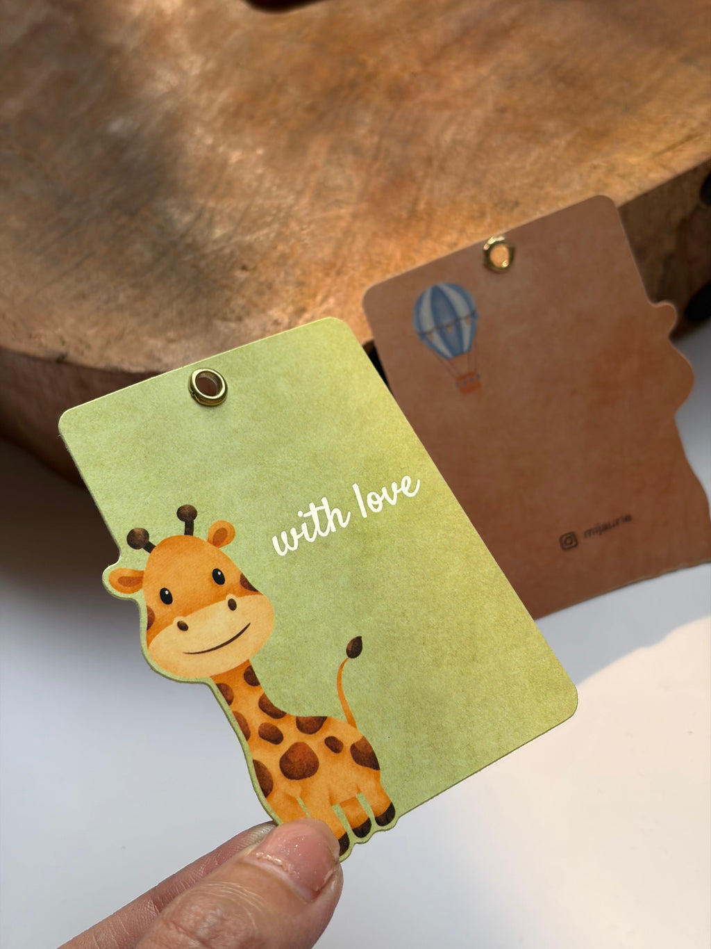 Animals on Train Gift Tag Set