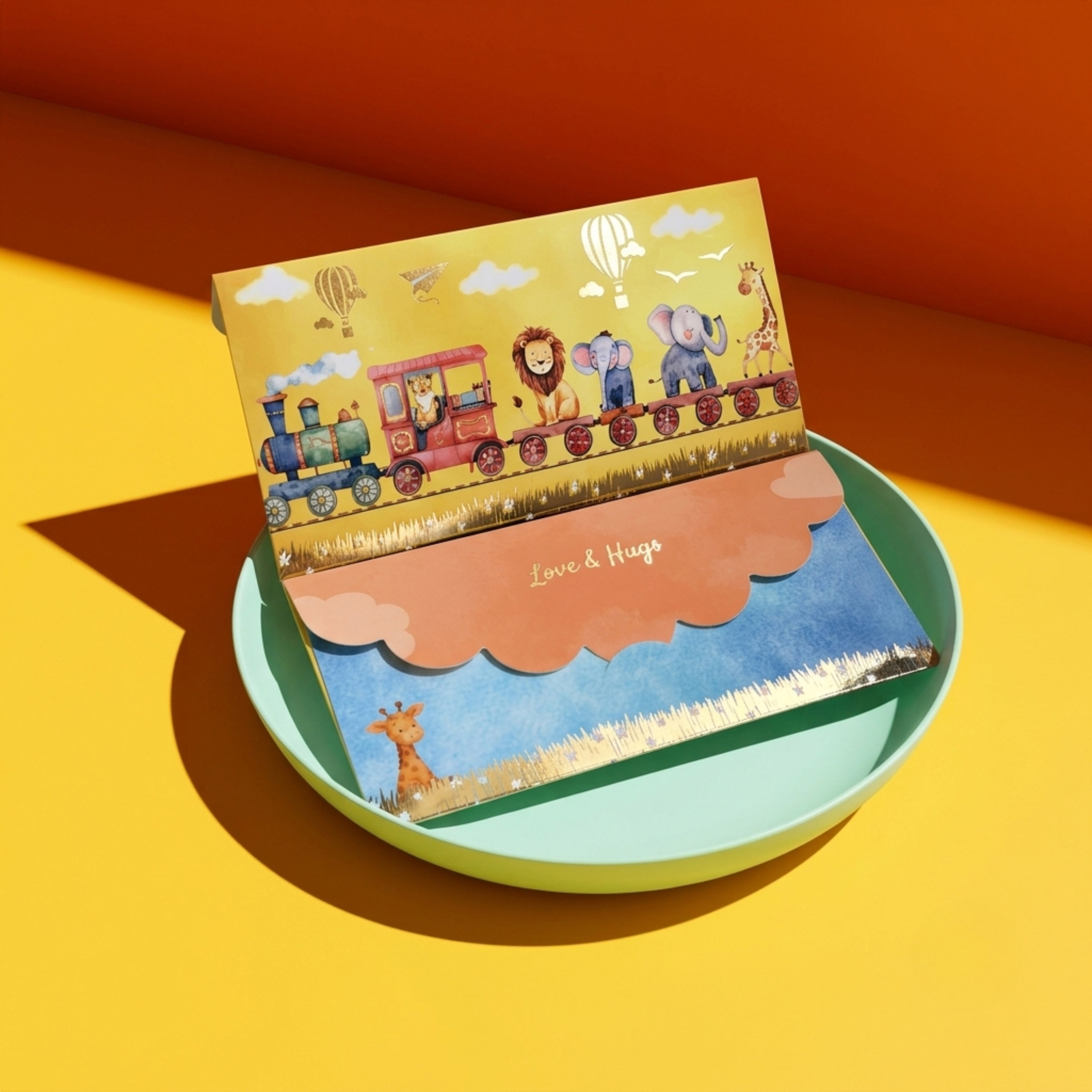 Animals on Train Envelope