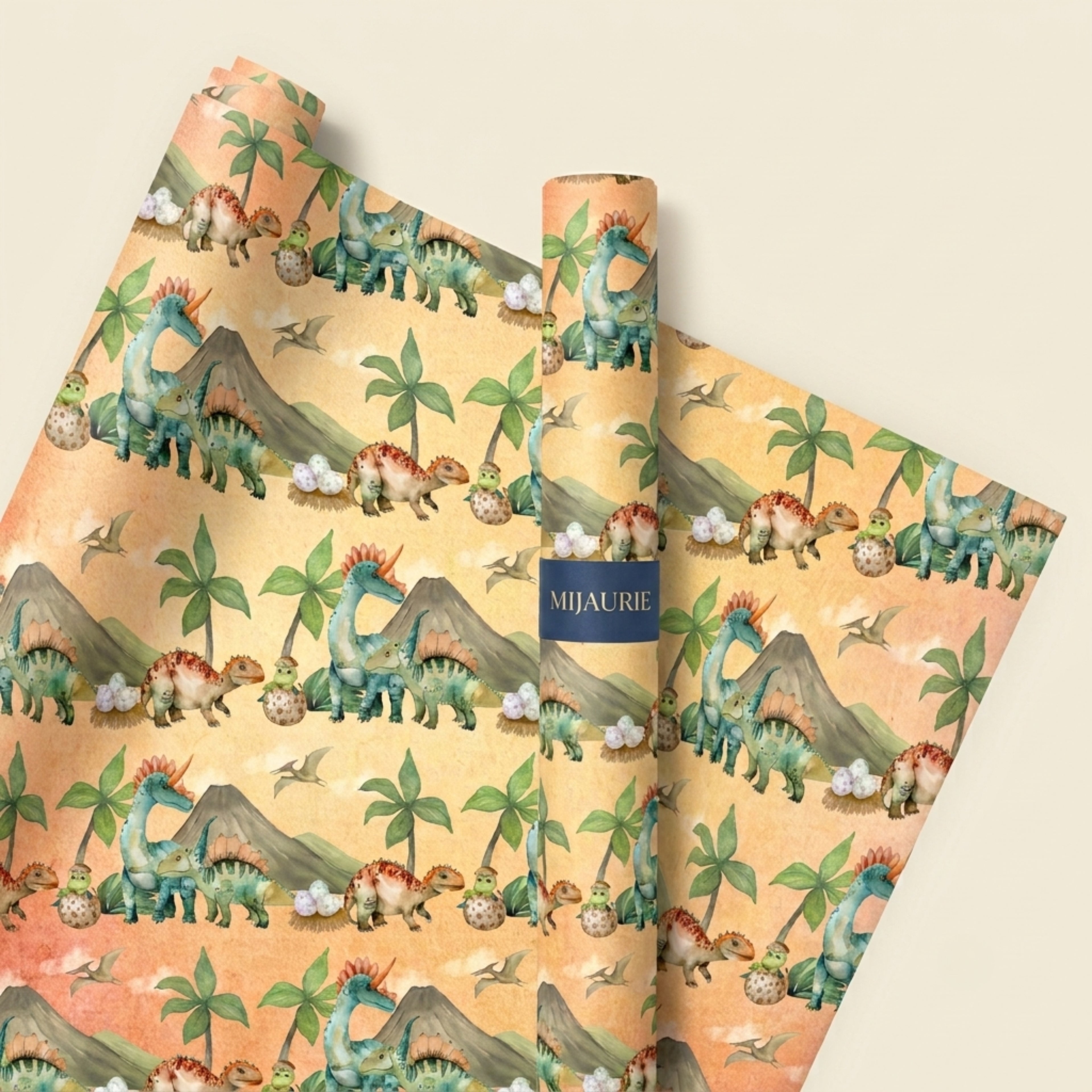 Dino Baby Wrapping Sheet