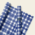Blue Plaid Wrapping Sheet