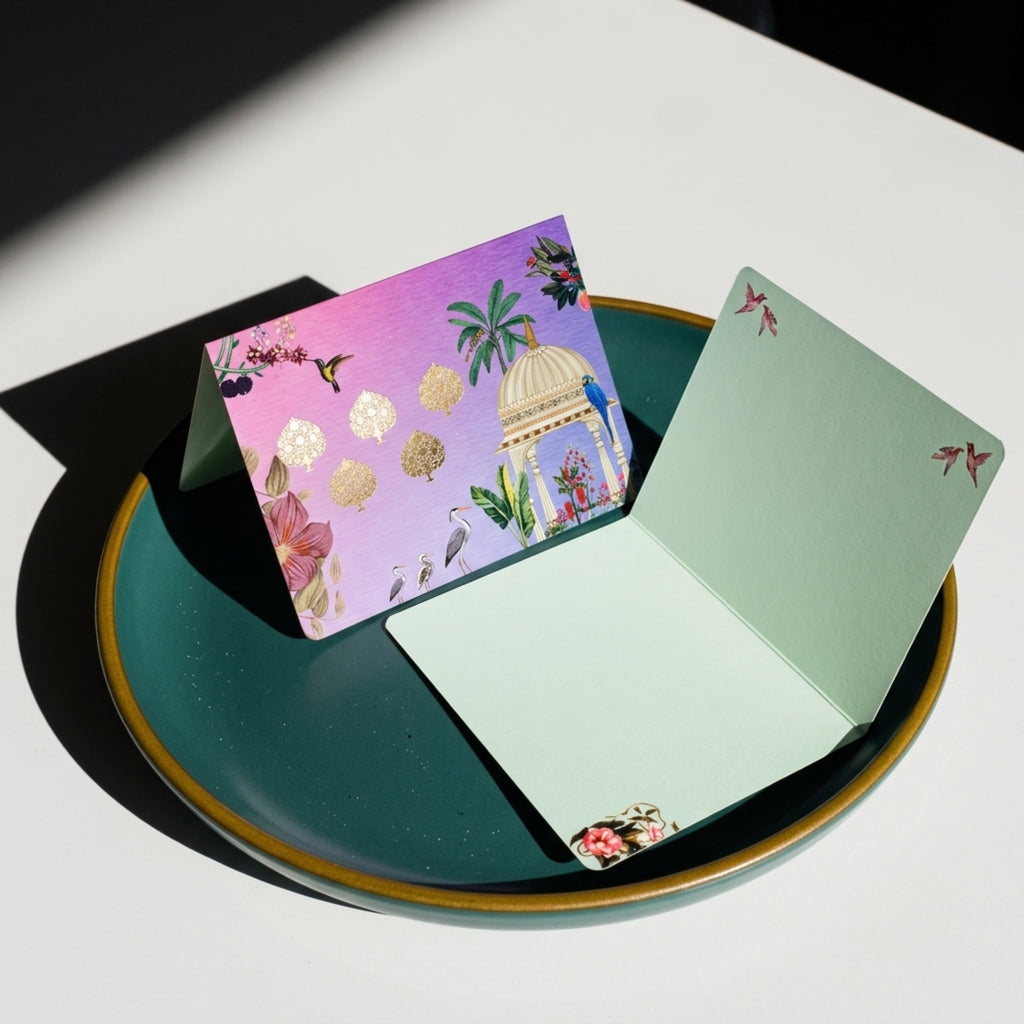 Ombré Pichwai Foldcard