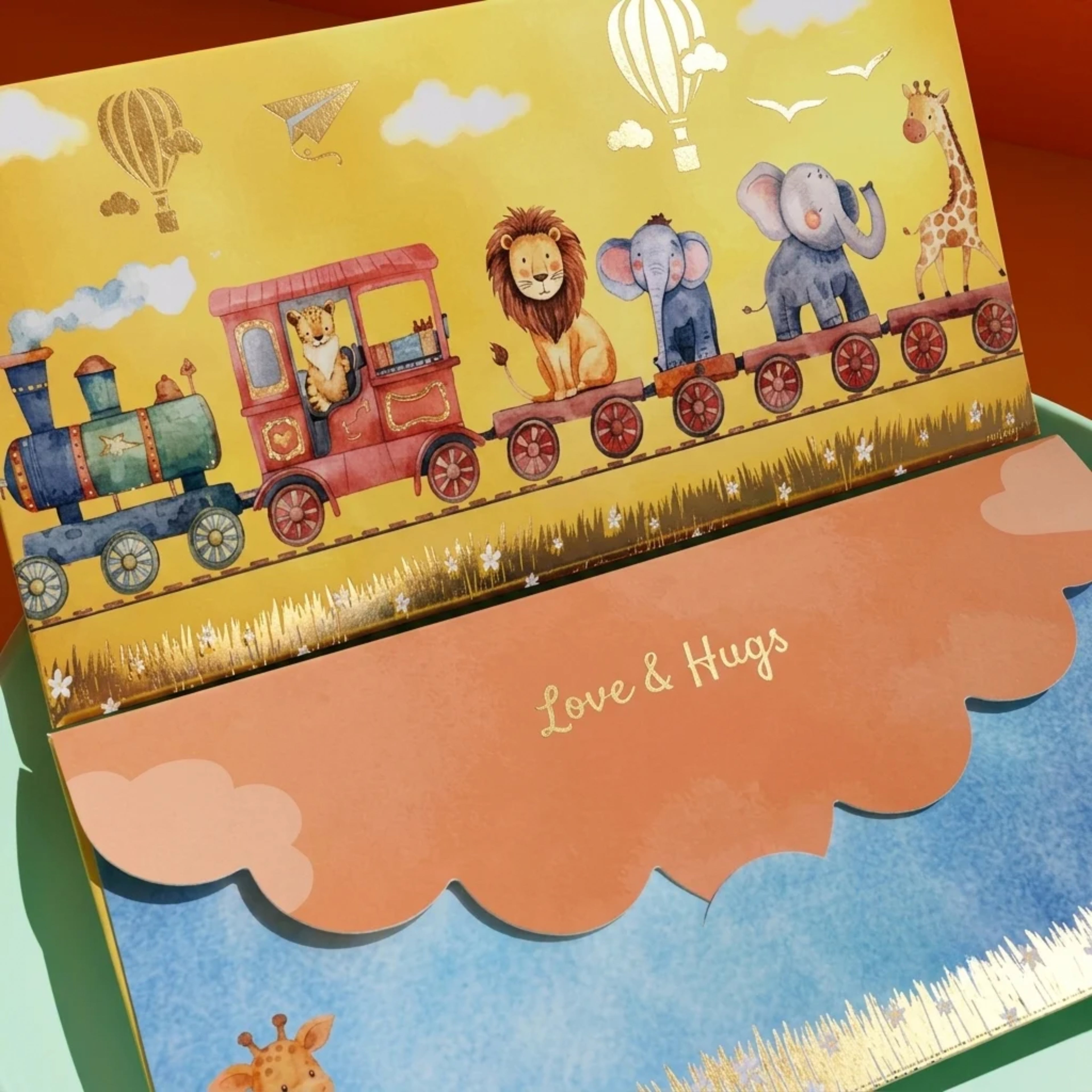 Animals on Train Envelope