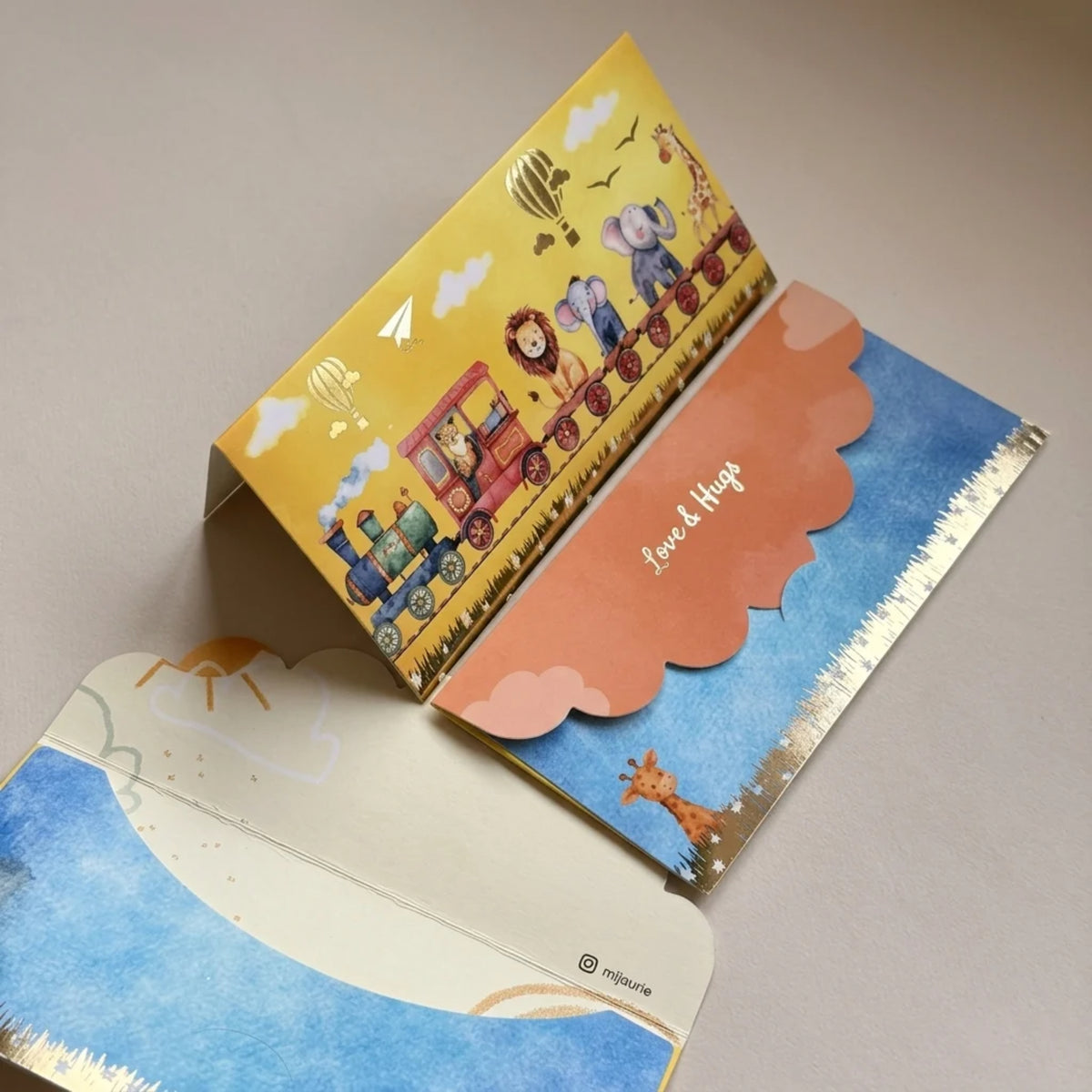 Animals on Train Envelope