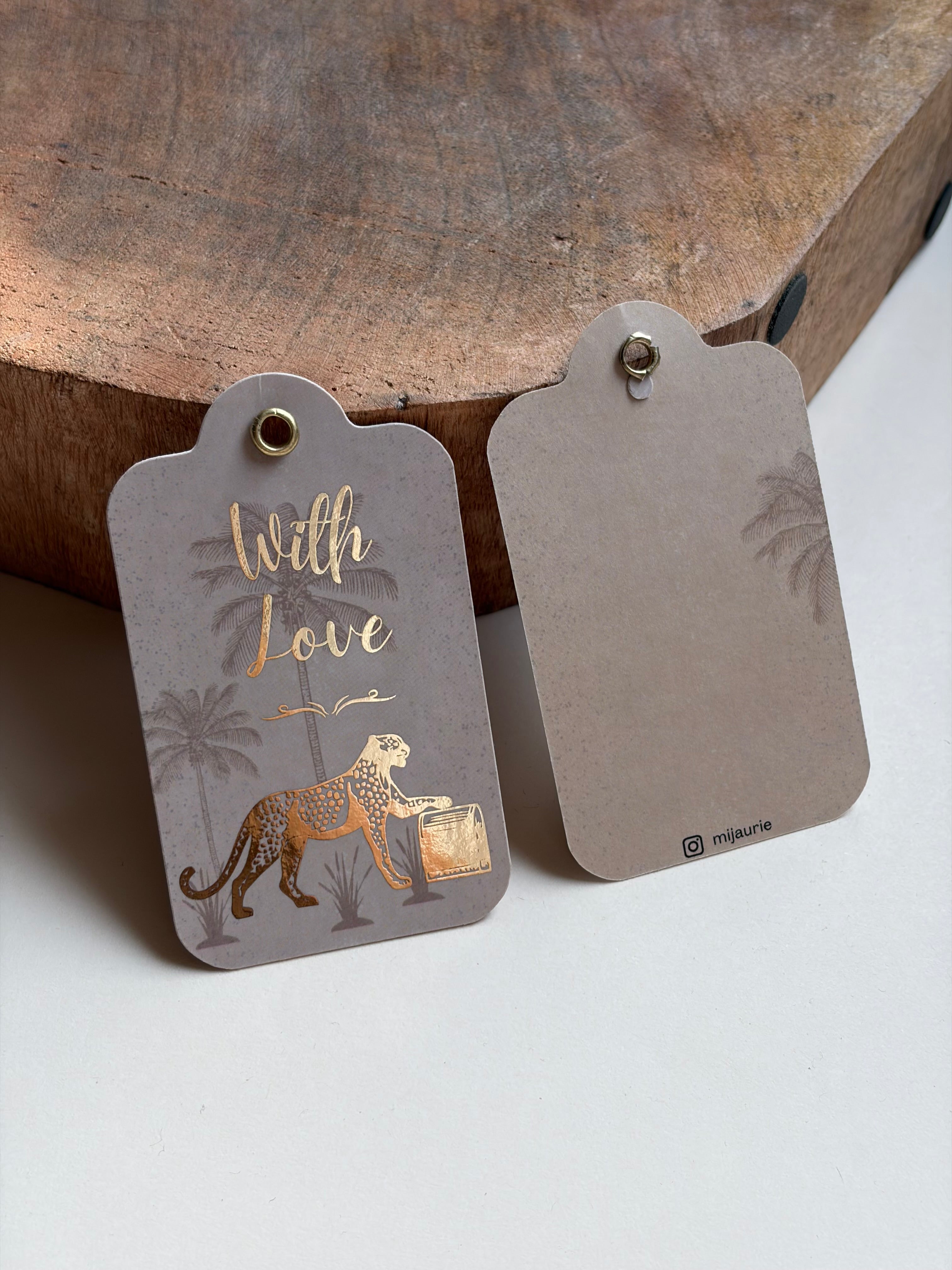 Leopard Vacay Gift Tag