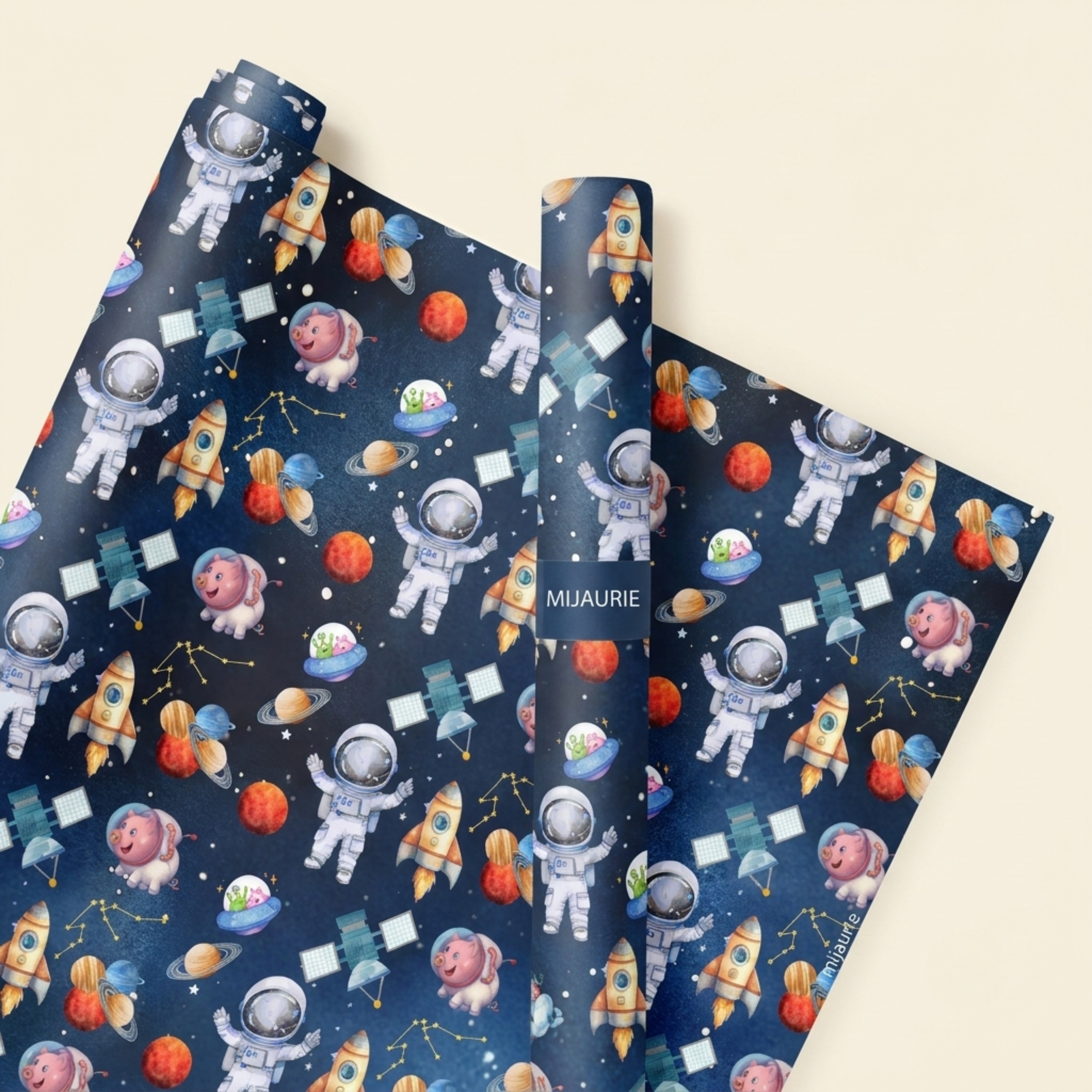 Space Explorer Wrapping Sheet