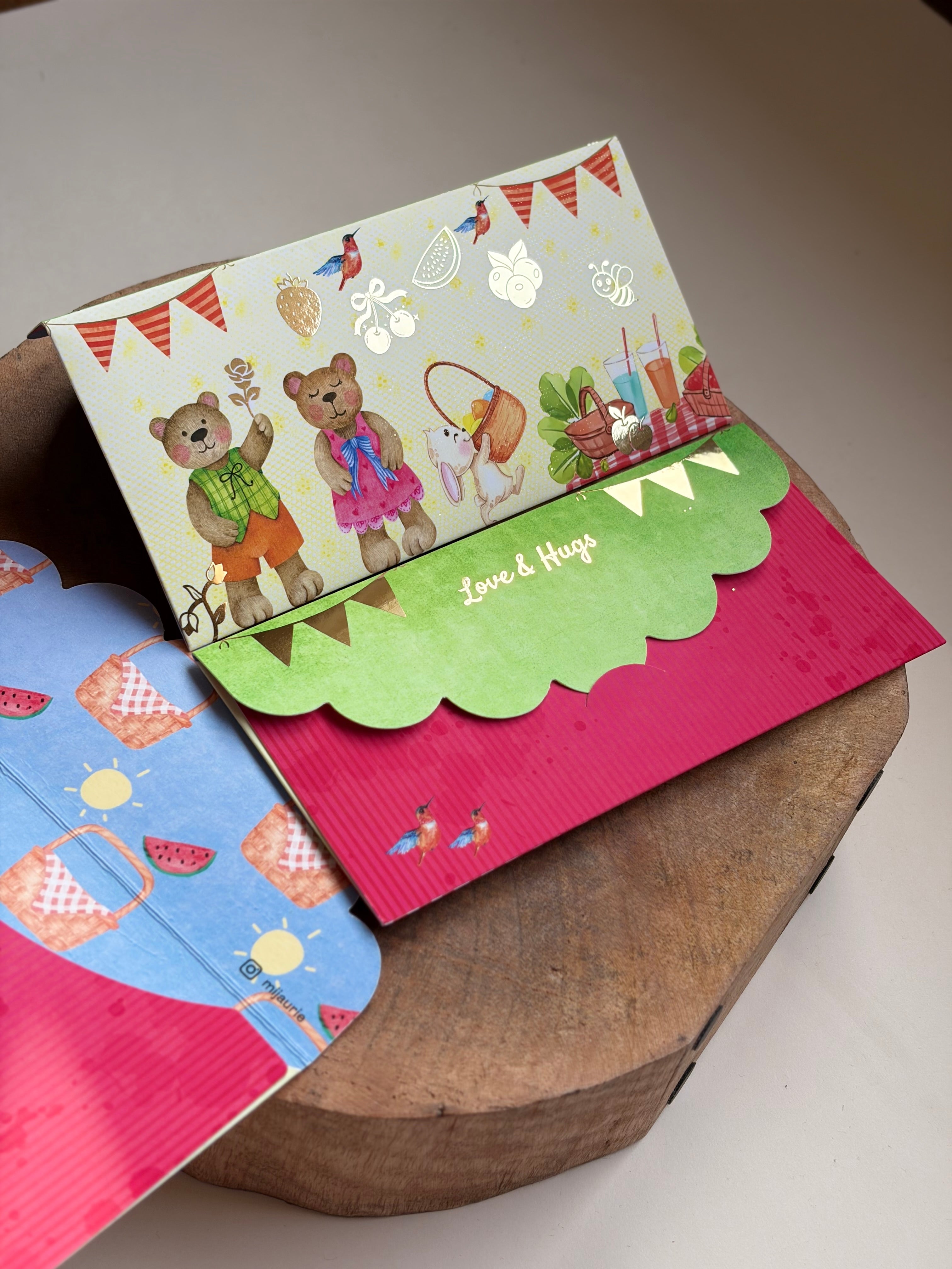 Teddy Picnic Envelope