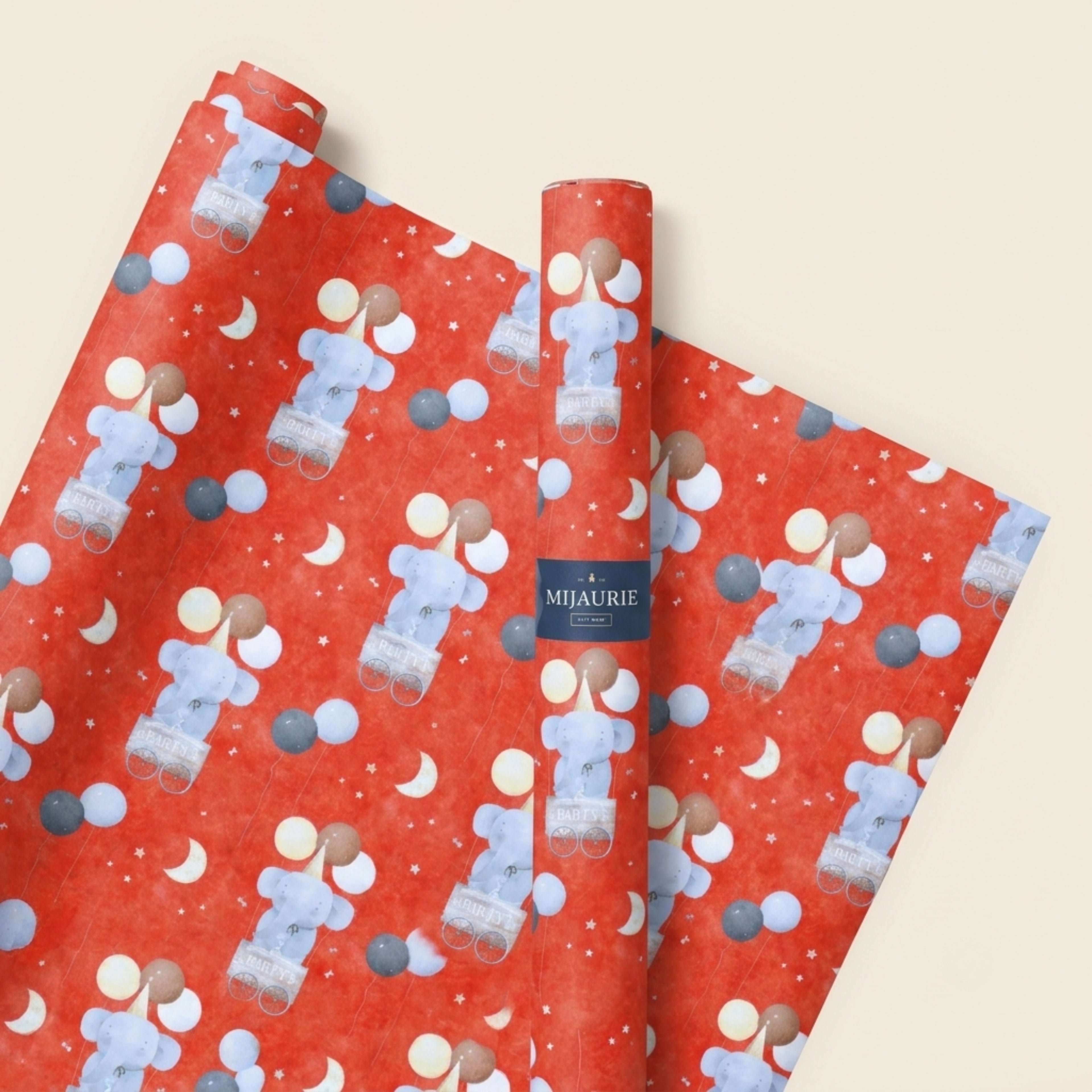 Flying Elephant Wrapping Sheet