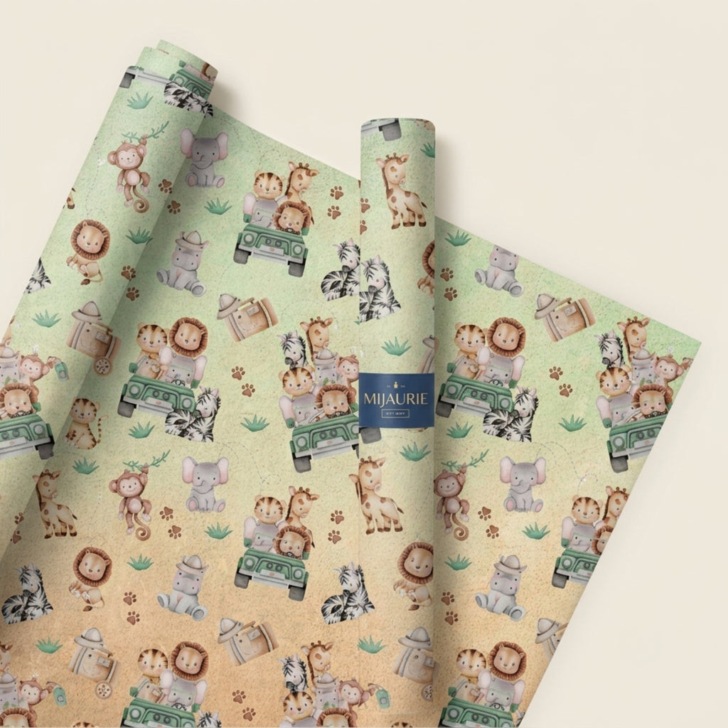 Animal Safari Wrapping Sheet