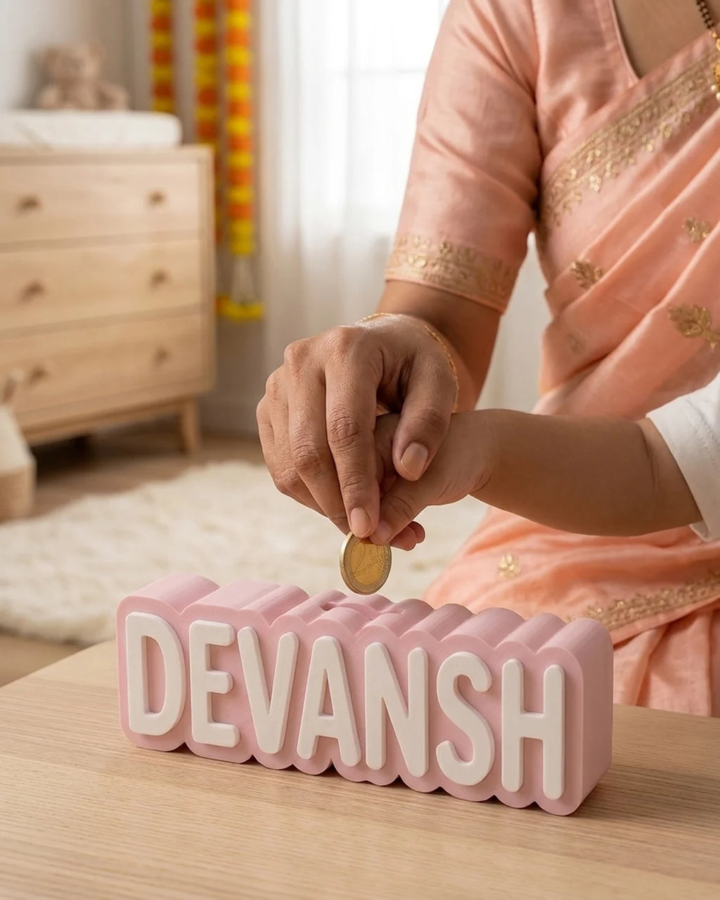 Personalised 3D Printed Piggy Bank