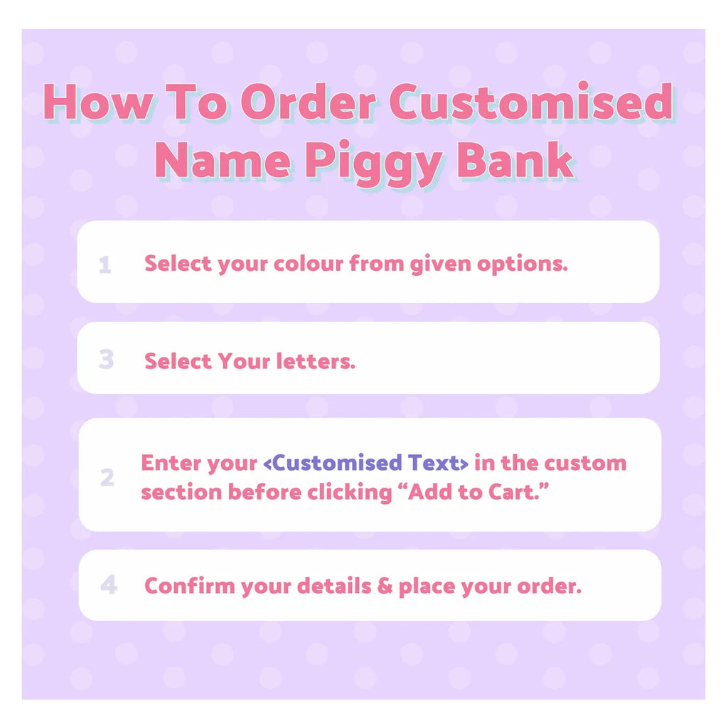 Personalised 3D Printed Piggy Bank