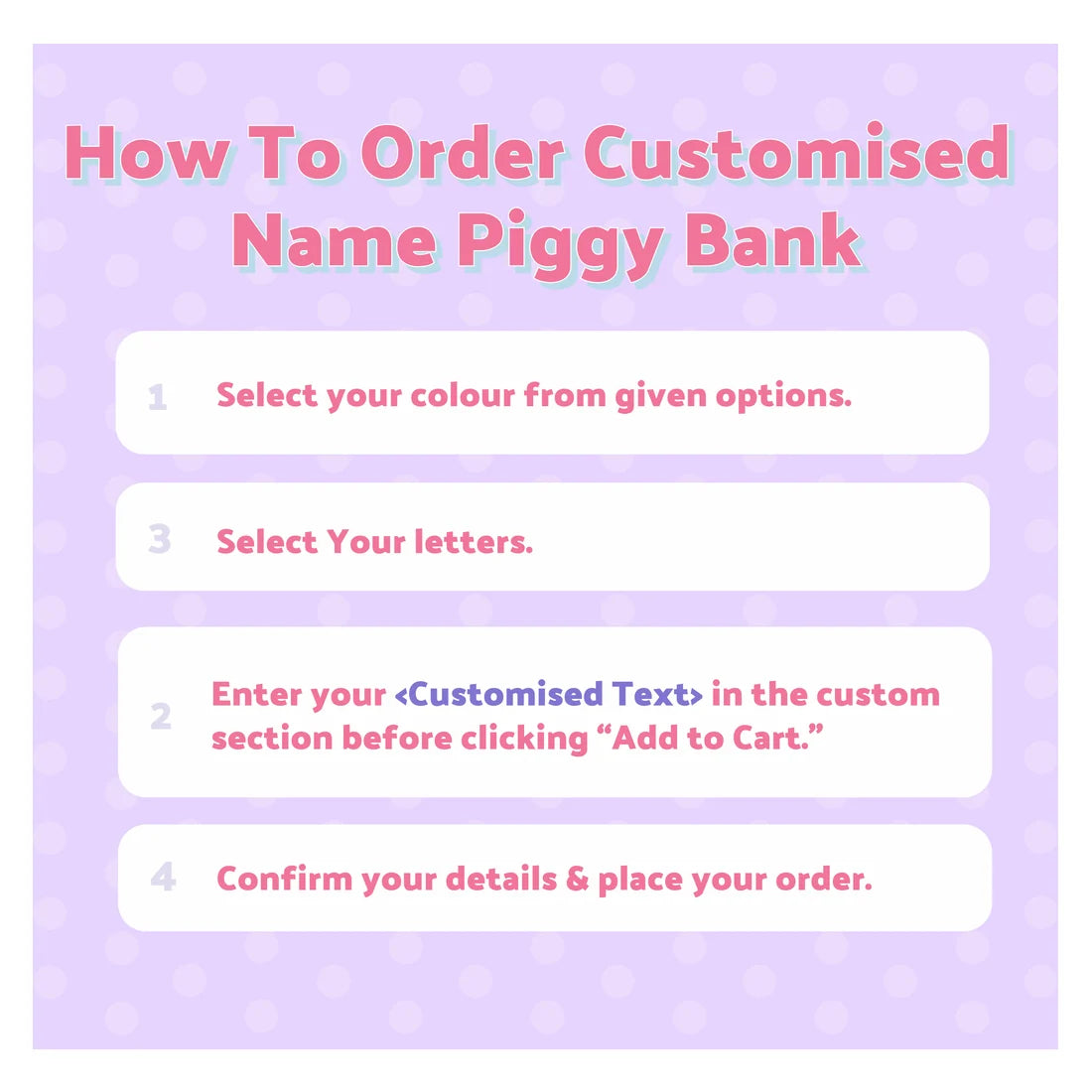 Personalised 3D Printed Piggy Bank