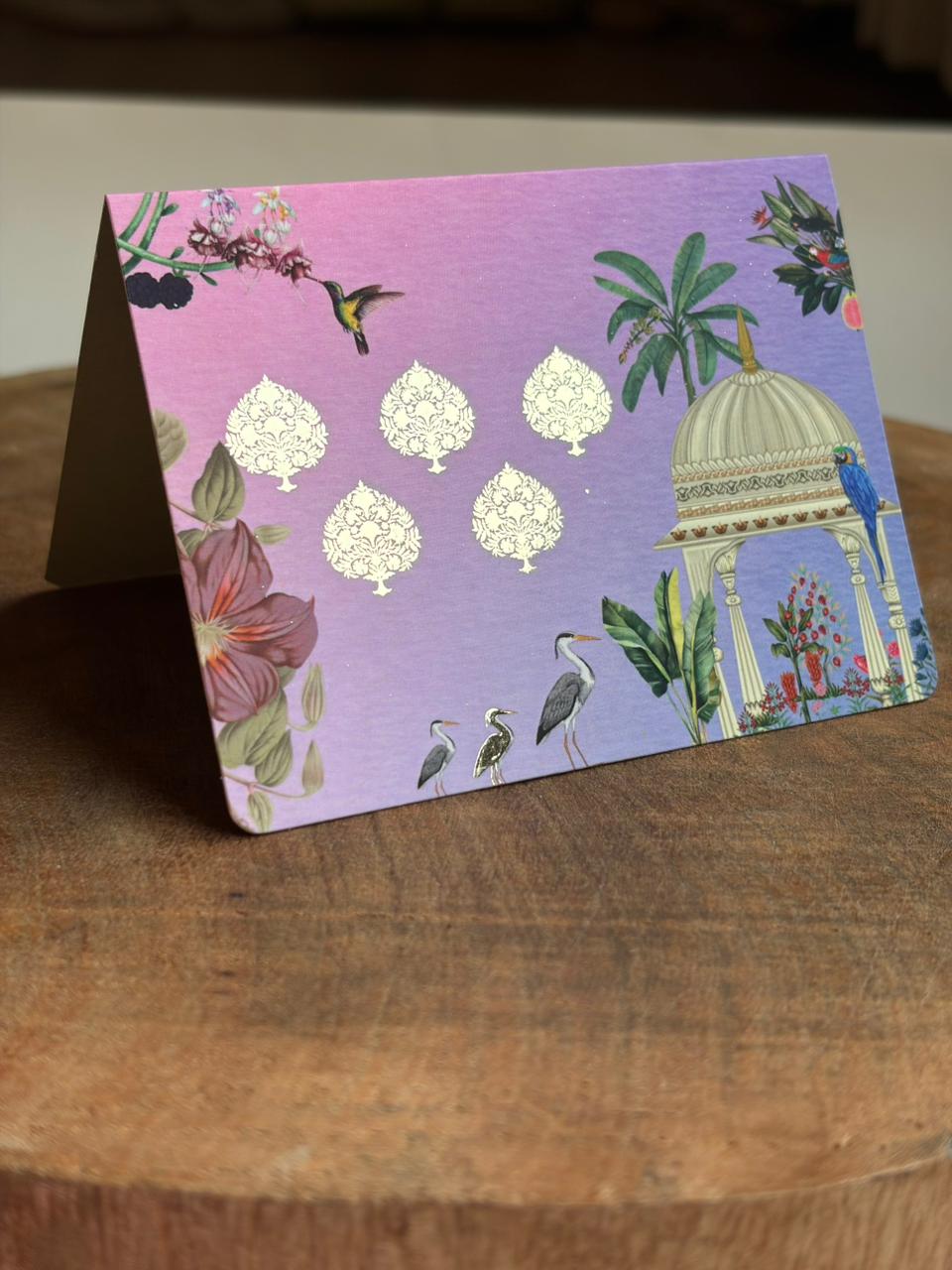Ombré Pichwai Foldcard